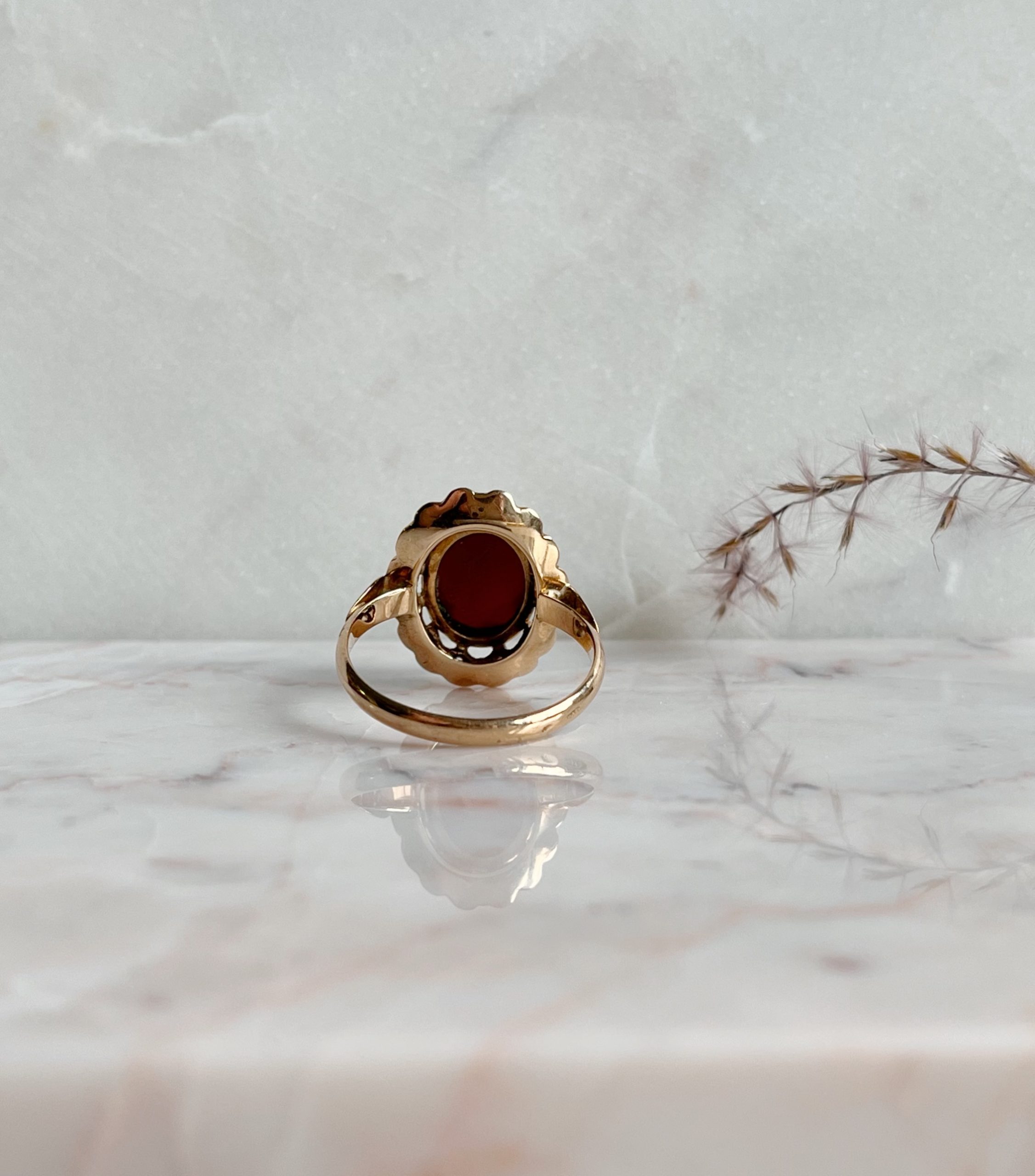 Vintage ring Carneool