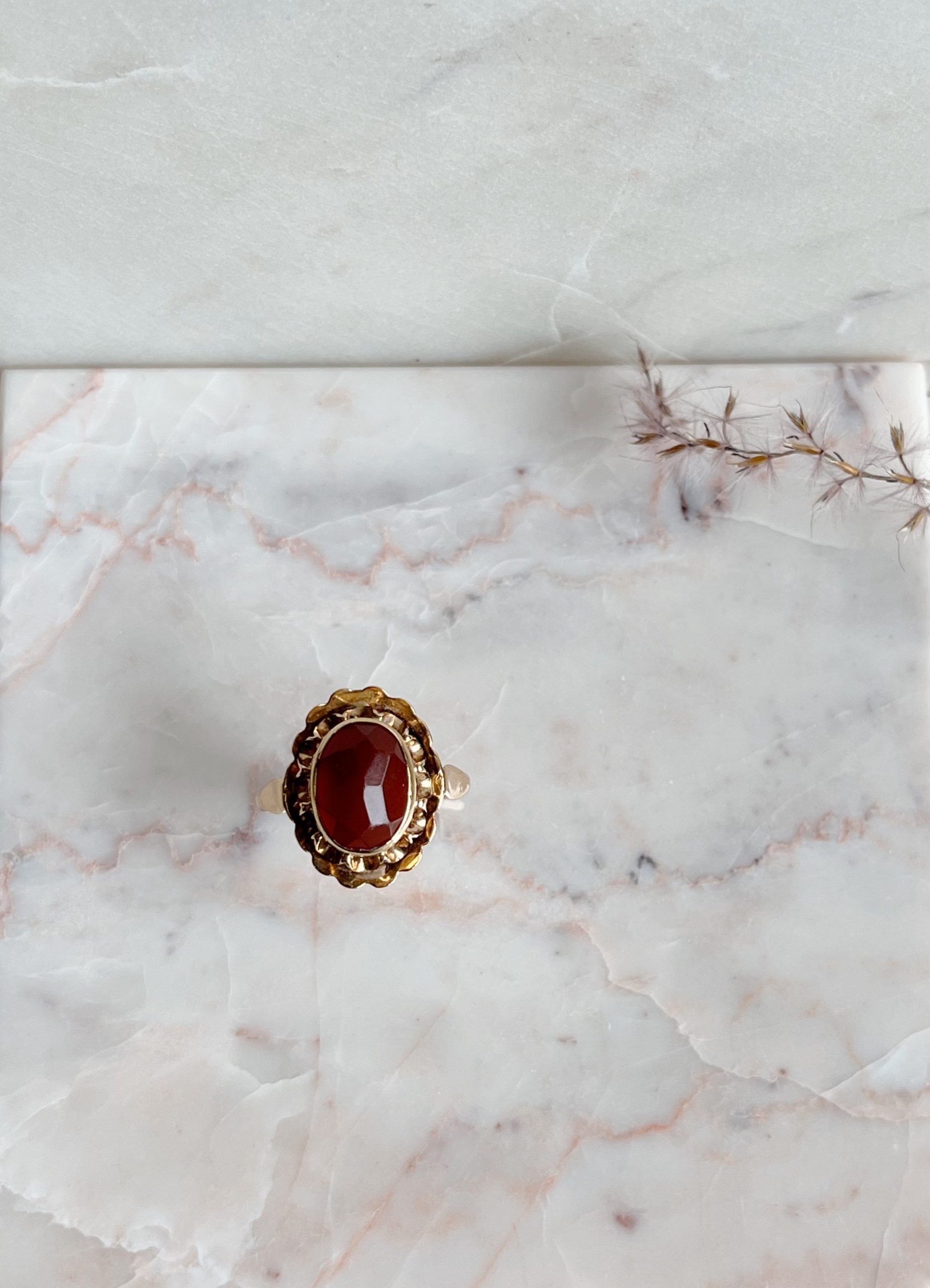 Vintage ring Carneool