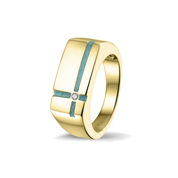 Cross Gem Ring